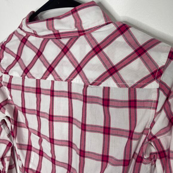 GAP fitted boyfriend button down shirt top M - Picture 6 of 13